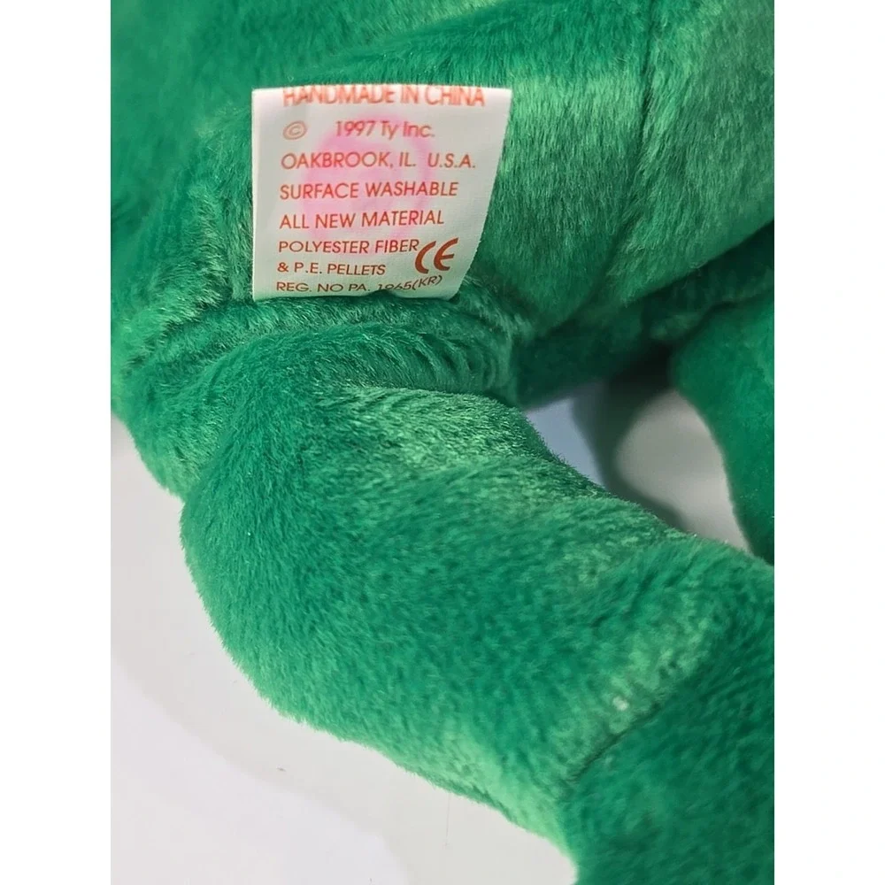 TY Beanie Baby Erin the Bear 1997 Retired Plush Toy Tush Tag Vintage Errors